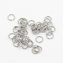 Stainless Steel Color 304 Stainless Steel Jump Rings, Stainless Steel Color, 24 Gauge, 4x0.5mm, Inner Diameter: 3mm, Hole: 3.5mm, about 2500pcs/bag