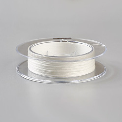 White PE Braided Fishing Line, 4 Braid Wire, White, 0.1mm, about 109.36 yards(100m)/roll, Strength: 12LB
