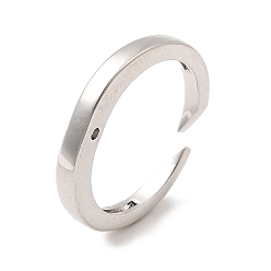 Платина Кольца латуни пальца, стойки покрытие, долговечный, без кадмия и без свинца, платина, 2.5 мм