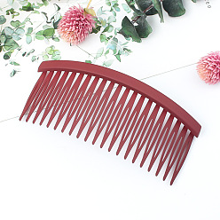 Burgundy Minimalist Square 21-Tooth Hair Clip for Students with Non-Slip Grip and Frizz Control