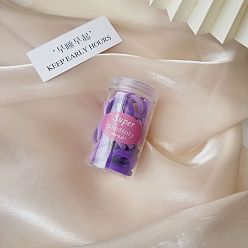 Bucket of purple - 30 pieces pack Ensemble de cravates à cheveux arc-en-ciel de bonbons colorés - accessoires pour cheveux de jolies filles