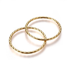 Antique Golden Tibetan Style Linking Rings, Circle Frames, Lead Free and Cadmium Free, Antique Golden, 38.5x38.5x2mm