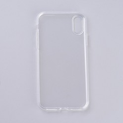 White Transparent DIY Blank Silicone Smartphone Case, Fit for iPhoneX(5.8 inch), For DIY Epoxy Resin Pouring Phone Case, White, 14.5x7x0.9cm