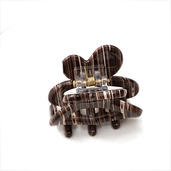 Кокосово-Коричневый Заколки для волос в форме когтей из ацетата целлюлозы, аксессуары для волос для женщин и девочек, бабочка, кокосового коричневый, 35x29 мм