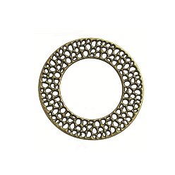 Античная Бронза Колечки-коннекторы, сплав, тибетский стиль, пустое кольцо, античная бронза, 50x2 мм