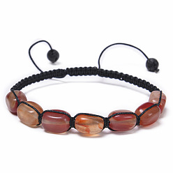 Red agate bracelet Handmade Tiger Eye Agate Crystal Yoga Bracelet with Natural Stones