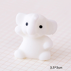 Elephant TPR Stress Toy, Funny Fidget Sensory Toy, for Stress Anxiety Relief, Animeala, Elephant Pattern, 35x30mm