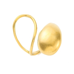 Золотой 304 кольца для пальцев из нержавеющей стали для женщин, ионное покрытие (ip), слеза, золотые, размер США 6 (16.5 мм)