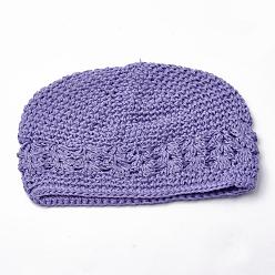 Medium Purple Handmade Crochet Baby Beanie Costume Photography Props, Medium Purple, 180mm