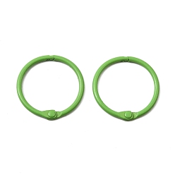 Зеленый газон Окрашенные распылением железные кольца для папок-регистраторов с шарнирами, зеленый газон, 30.5x2.5 мм, внутренний диаметр: 25.5 мм