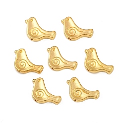 Золотой Сплавочные овальные бусины тибетского стиля , птица, без кадмия, без никеля и без свинца, золотые, 9x15x2.5 мм, отверстие : 1.5 мм