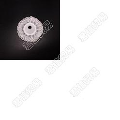 White Lace Bouquet Collar, Lace Collar DIY Bouquet Holder, for Wedding Flower Holder Packaging Accessories, White, 230x4mm, Hole: 31mm, 6pcs