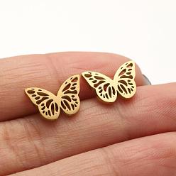 669 gold Earrings Girls Cute Spring Summer Butterfly Wings Heart Pattern Personality Earrings