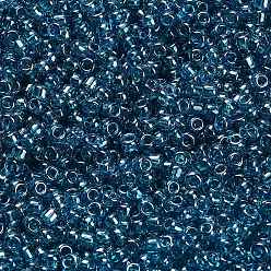 Светлый Морско-зеленый Fgb 6/0 круглый стеклянный бисер класса А, прозрачные цвета lustered, светло-зеленый, 6/0, 4x3 мм, отверстие : 1 мм, Около 4500 шт / фунт