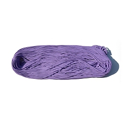 Medium Purple 100M Braided Round Cotton Cords, for Crafts Packaging, Medium Purple, 3mm, about 109.36 Yards(100m)/Bundle