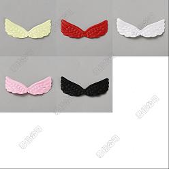 (52) Непрозрачная лаванда 50шт. 5 цвета тканевые крылья украшение аксессуары, для поделок аксессуары для волос, разноцветные, 28x62x1 мм, 10 шт / цвет