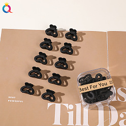 Boxed Mini Claw Clip - Heart Black Stylish Hair Clips Set for Women - Boxed Mini Claw, Side and Bangs Hairpins
