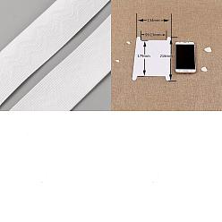 Белый 5 ярдов плоская полиэстеровая противоскользящая эластичная лента, силиконовый шнур-фиксатор для одежды, белые, 34.5~35 мм