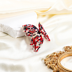 (123L) Белый крем непрозрачный блеск Заколки для волос в форме когтей из ацетата целлюлозы, аксессуары для волос для женщин и девочек, бабочка, огнеупорный кирпич, 70 мм