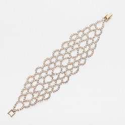 Золотой Сверкающий комплект свадебных украшений для свадьбы и торжества - б145