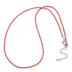 Камелия 2мм нейлоновый плетеный шнур для изготовления ожерелий, с латунными выводами и 202 застежками из лобстера из нержавеющей стали, платина, долговечный, стойки покрытие, камелия, 17.72 дюйм (45 см)