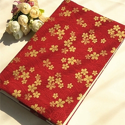 Flower Cloth Book Covers, Vintage Notebook Wraps, Rectangle, Sakura Pattern, 210x148x10~25mm, A5