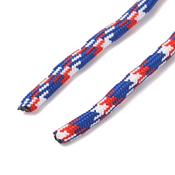 Königsblau Polycotton-Geflechtschnur mit Innenkern, Runde, für Schnürsenkel, Schlüsselanhänger, Herstellung von Seilarmbändern, königsblau, 5 mm, ca. 90~100 Meter/Bündel