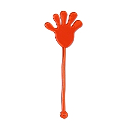Rouge Orange Jouet anti-stress tpr, jouet sensoriel amusant, pour le soulagement de l'anxiété liée au stress, main collante, rouge-orange, 171mm, Trou: 2mm