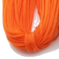 Dark Orange Polyester Hollow Yarn for Crocheting, Ice Linen Silk Hand Knitting Light Body Yarn, Summer Sun Hat Yarn for DIY Cool Hat Shoes Bag Cushion, Dark Orange, 1mm, about 54.68 Yards(50m)/Skein