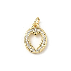 Letter O Латунные микро проложить кубического циркония подвески, без кадмия и без свинца, долговечный, реальный 18 k позолоченный, с целью перехода в кольце, Письмо O, 15.5x11x2 мм, Перейти кольцо: 5x1 мм, 3 мм внутренним диаметром