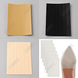 (52) Непрозрачная лаванда 8шт. 4 цветов самоклеящиеся накладки на подошву обуви, силиконовые противоскользящие накладки на обувь, прямоугольные, разноцветные, 150x100x2 мм, 2 шт / цвет