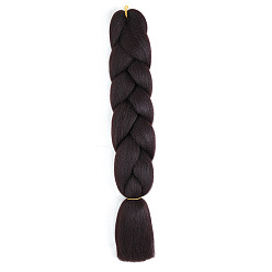 Black Long Single Color Jumbo Braid Hair Extensions for African Style - High Temperature Synthetic Fiber