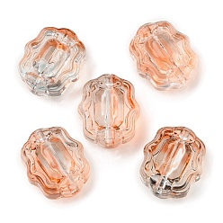 Dark Orange Transparent Glass Beads, Candy, Dark Orange, 12x10.5x7mm, Hole: 1mm