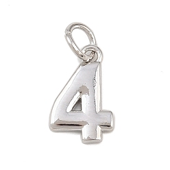 Платина Латунь прелести, число, долговечный, без кадмия и без свинца, стойки покрытие, с целью перехода в кольце, платина, 12x7.5x1.5 мм, отверстие : 3.4 мм