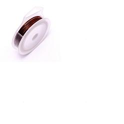 Coconut Brown BENECREAT Round Copper Wire for Jewelry Making, Coconut Brown, 20 Gauge, 0.8mm, about 10m/roll