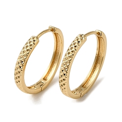 Light Gold Brass Hoop Earring, Ring, Light Gold, 24x3mm