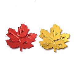 Mixed Color Plastic Table Scatter Confetti Party Decorations, Maple Leaf, Red & Gold, 19.9x18.7x0.45mm, about 192pcs/bag
