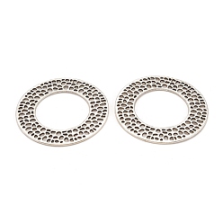Antique Silver Tibetan Style Alloy Linking Rings, Cadmium Free & Nickel Free & Lead Free, Antique Silver, 50x1mm, Hole: 29.5mm, about 225~228pcs/1000g