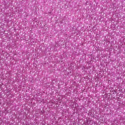 Фиолетовый Fgb 6/0 круглый стеклянный бисер класса А, прозрачные цвета внутри, блеск покрытием, фиолетовые, 6/0, 4x3 мм, отверстие : 1 мм, Около 4500 шт / фунт