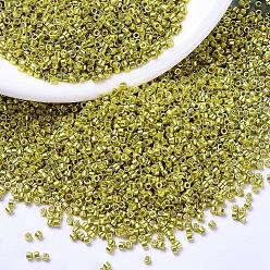 (DB1835) Дуракоат Гальваническая Цедра Бусины miyuki delica, цилиндр, японский бисер, 11/0, (db 1835) оцинкованная цедра, 1.3x1.6 мм, отверстие : 0.8 мм, Около 2000 шт / 10 г