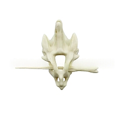 Weiß Haarstäbe aus Kunststoff für Drachen, Gothic-Haarnadel für Partys, Halloween, Cosplay, Haaraccessoire, weiß, 110x66x65 mm