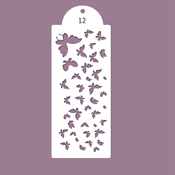 Бабочка Шаблоны трафаретов для рисования пластиковых питомцев, прямоугольник с рисунком смешивания, бабочки, 390x150 мм