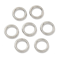 Платина Сплавные паяные замкнутые соединительные кольца, круглые, платина, 8x1.5 мм, внутренний диаметр: 5.5 мм