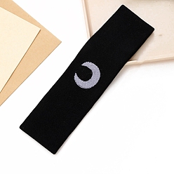 Черный Тканевые резинки для волос, резинки для волос для женщин девочек, чёрные, 215x55 мм