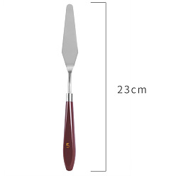 Нержавеющая Сталь Цвет Скребок для поддонов из нержавеющей стали, с деревянной ручкой, шпатель ножи художник масляные инструменты, цвет нержавеющей стали, 23 см