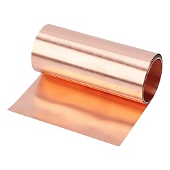 Light Salmon Copper Sheets, Good Plasticity and High Strength, Light Salmon, 10.1x10x4.7x0.01cm, 2m/roll