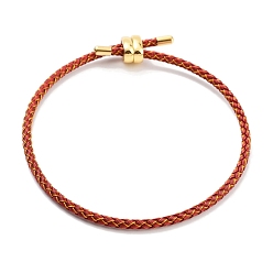 (123L) Белый крем непрозрачный блеск Изготовление браслетов из плетеной стальной проволоки, с золотыми тонами латунных бус, огнеупорный кирпич, внутренний диаметр: 3-1/8 дюйм (8 см)