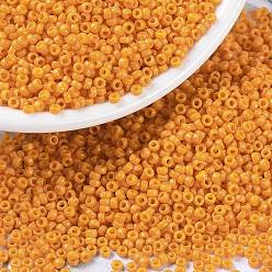 (RR4454) Дуракоат Окрашенный Непрозрачный Кумкват Миюки круглые бусины рокайль, японский бисер, 11/0, (rr 4454) непрозрачный кумкват, 11/0, 2x1.3 мм, отверстие : 0.8 мм, Около 1111 шт / 10 г