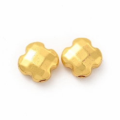 Golden Alloy Beads, Long-Lasting Plated, Cadmium Free & Lead Free, Cross, Golden, 10x10x5mm, Hole: 1.5mm