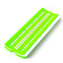 Lime Plastic Embroidery Floss Organizer, Foam Card Cross Stitch Embroidery Tool for Embroidery Needlework Thread Holder, Lime, 50 Positions, 110x275x2.5mm